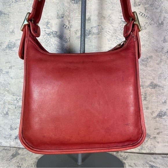 Vintage Coach Red 9366 Legacy Shoulder/Crossbody Bag Made in USA - Picture 4 of 14